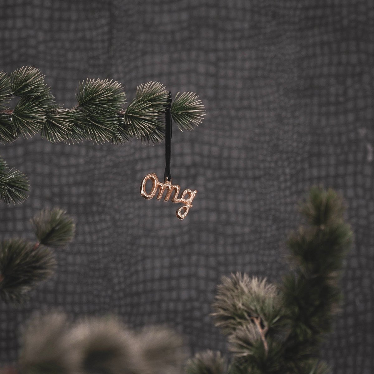 Teksthangers - Kerstmis - Metaal - Goud - OMG- Set 2 -8x0,5x5cm