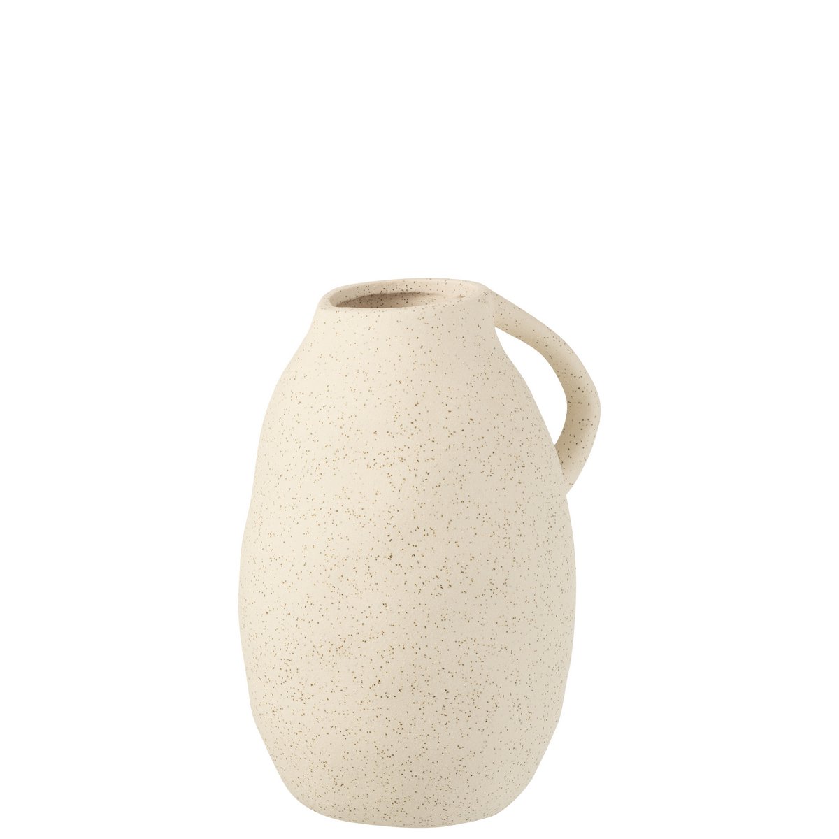 J-Line vaas Kruik - keramiek - beige - medium