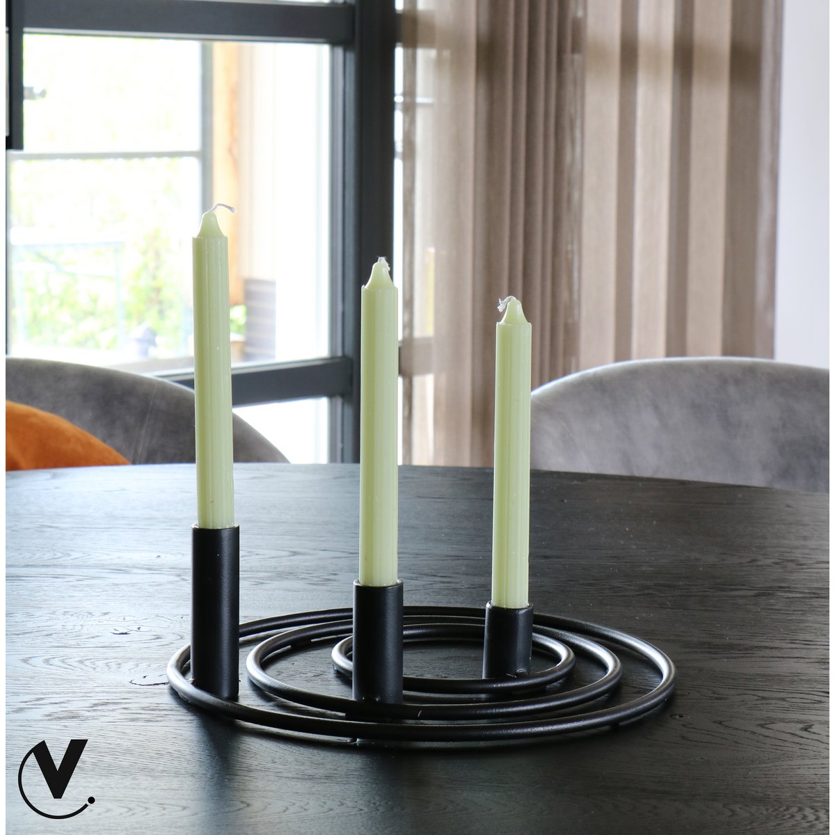 Rioja candle Ø30/20/16 x H15/10/5 cm - 3 stuks