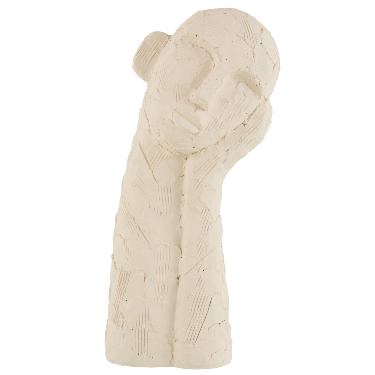 J-Line Figuur Leunend Cement Wit Large