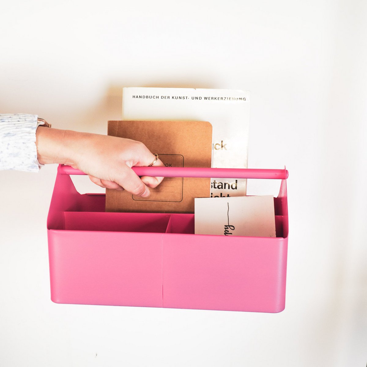 Lade - Organisator - Metaal - roze - 30x17x17cm