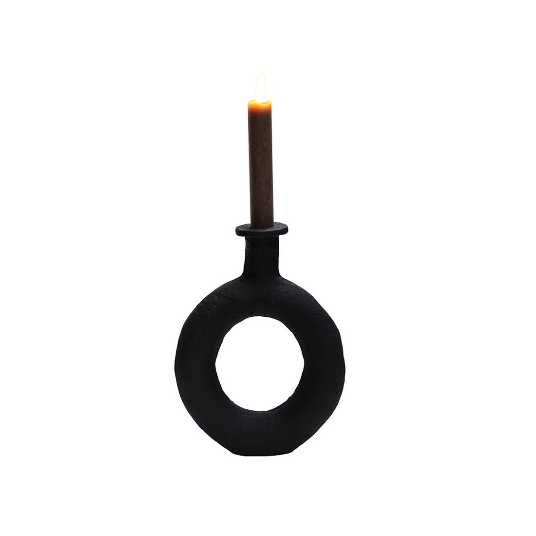 Kandelaar Rocha rough black