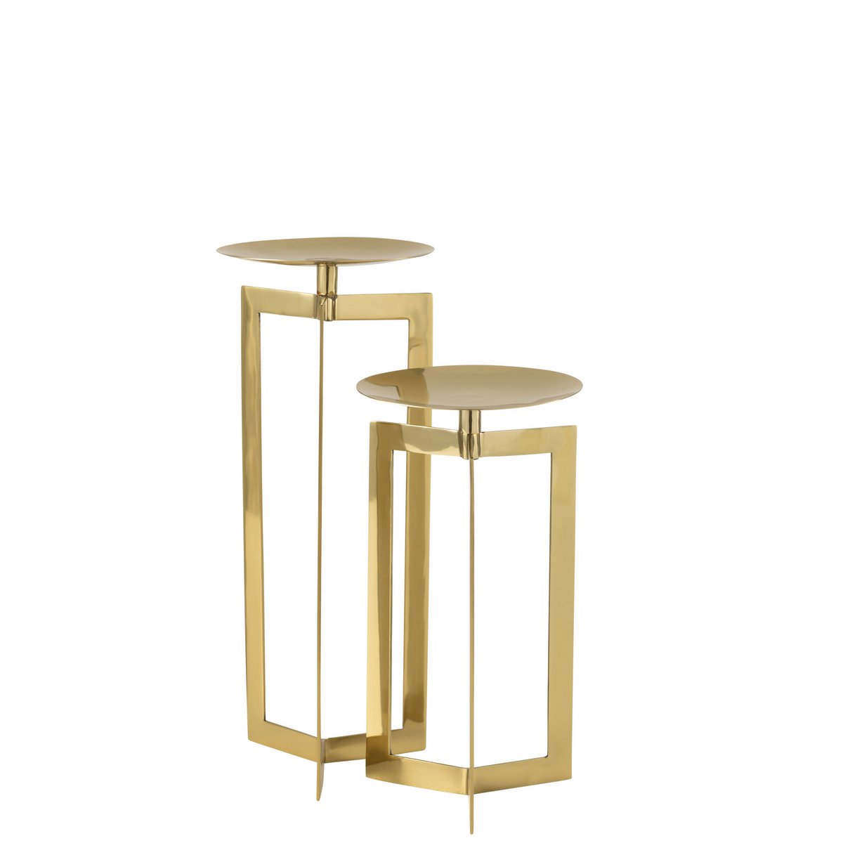 J-Line kaarshouder - metaal - goud - large
