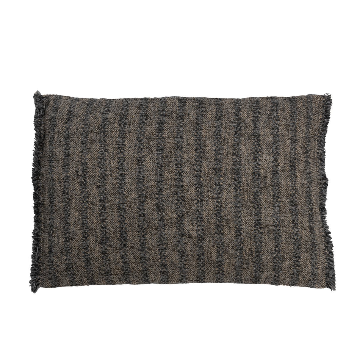 J-Line kussen Etnic Rechthoek - katoen - blauw/beige