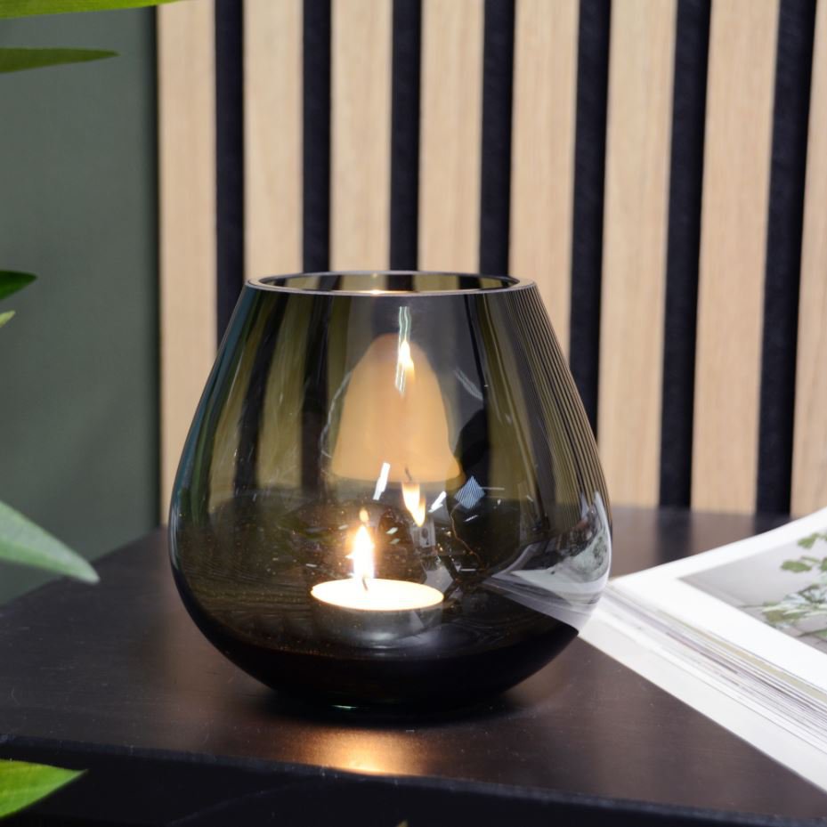 Vaas Tasman XS grey Ø12,5 x H11,5 cm - 2 stuks