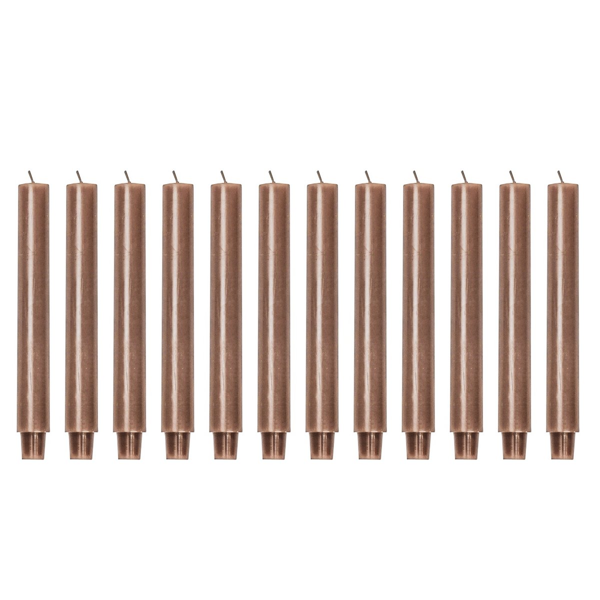 Tapers - Groot -XL-Wax- Taupe -Display 12 stuks - 3x25 cm