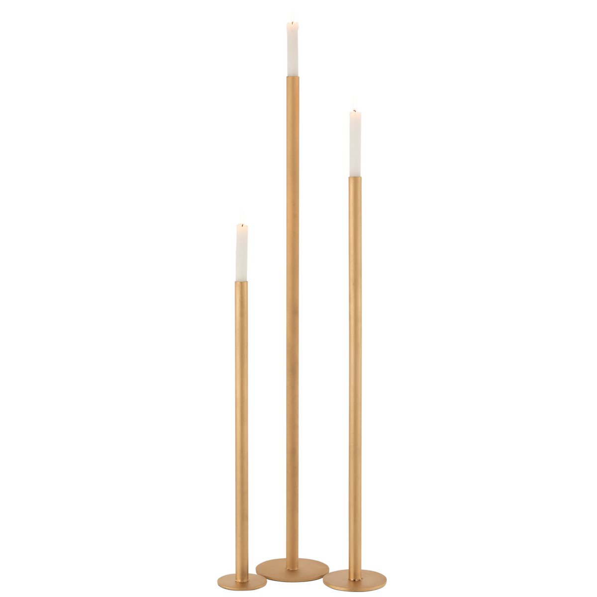 J-Line kandelaar Hoog Modern - metaal - goud 3x