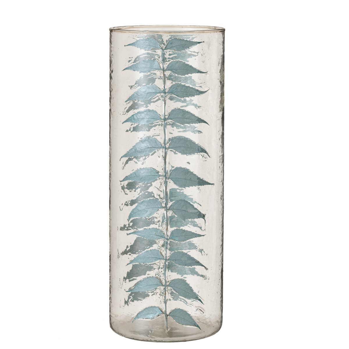 J-Line vaas Blauw Blad - glas - blauw - large