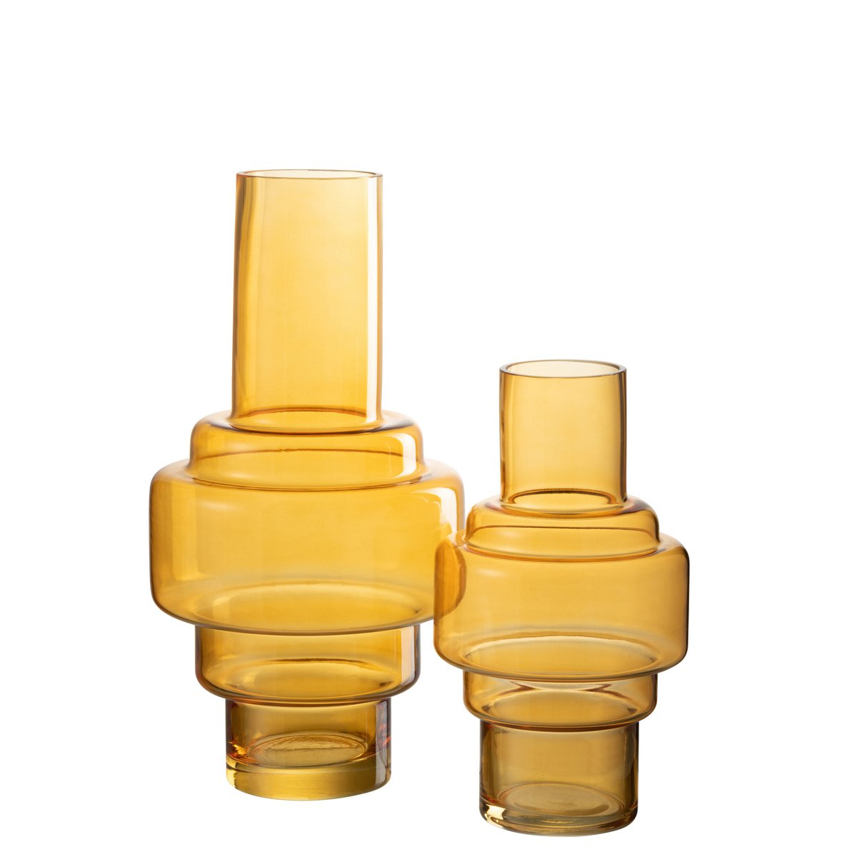 J-Line vaas Rino - glas - oker - large