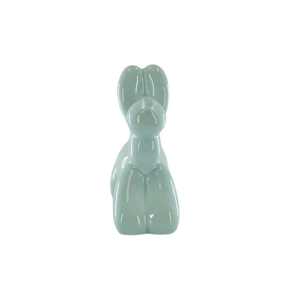 Ornament- Spaarpot Ballon Hond- Mintgroen-17x7x17cm