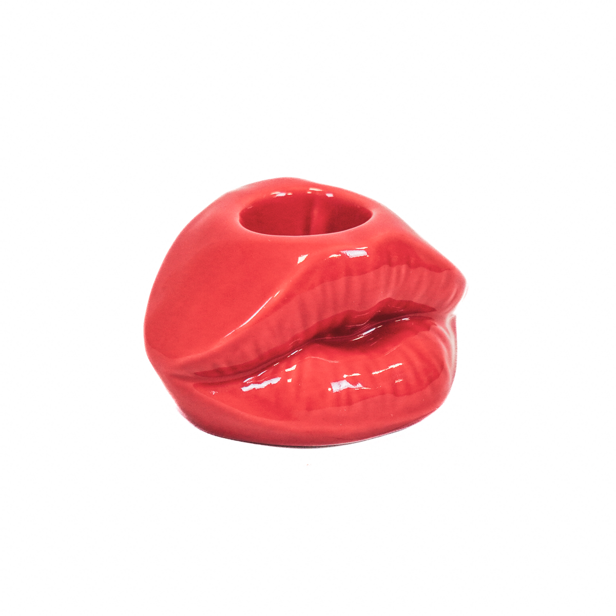 Housevitamin Lips Don't Lie Kandelaar - Rood - 7x5,5x4cm