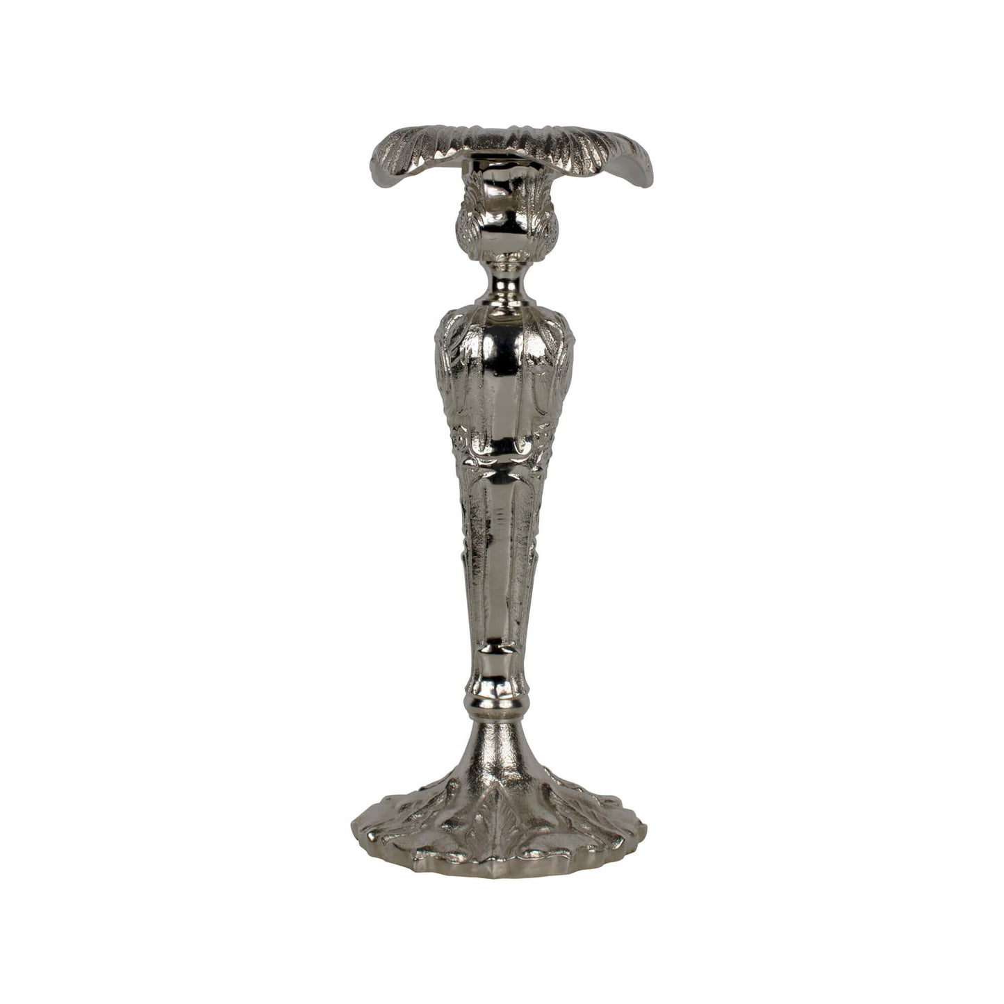 Zilveren Baroque kandelaar 38 cm