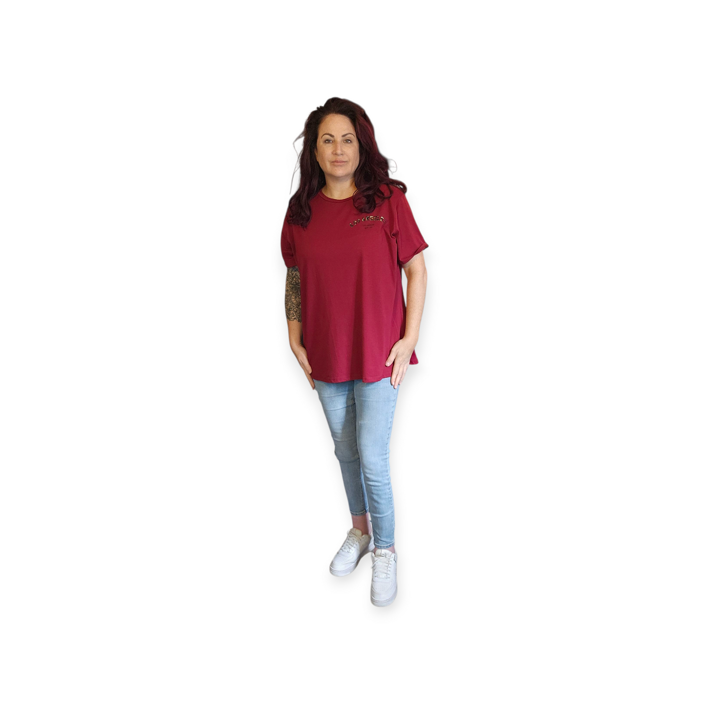 Bordeaux rood LA shirt