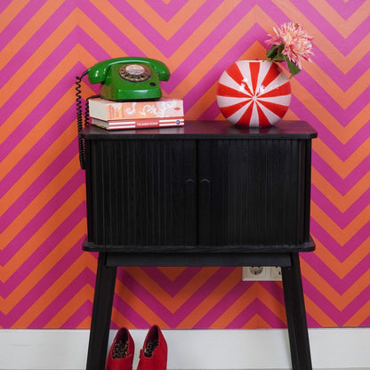 Vaas - Bloemvaas Swirl - Rood/roze - 20x20x20cm