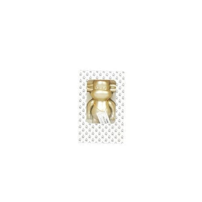 Ornament - aap -beeldje 'de legende'- polyresin - goud - 11x7x19cm