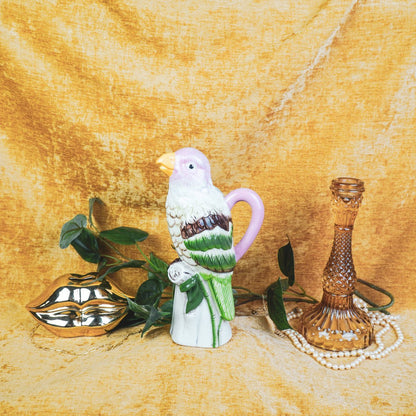 VASE- Bird-dolomiet-roze-12*9*23cm