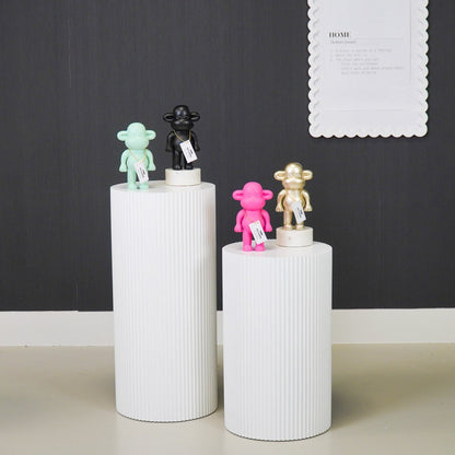 Ornament - Monkey Figurine 'The Legend' - Polyresin - Mintgreen - 11x7x19cm