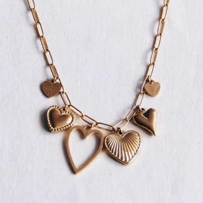 Bedelketting 'HARTEN' – goud