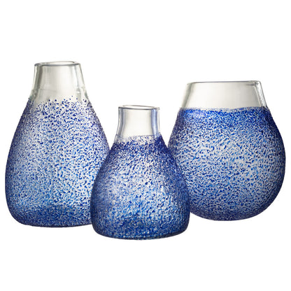 J-Line windlicht Santorini - glas - blauw