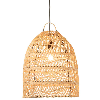 J-Line Gouden lamp - rotan - naturel