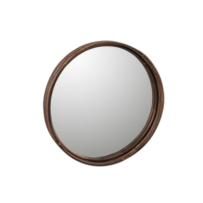 J-Line Plateauspiegel Rond Rotan Groot