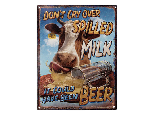 Tekstbord - Milk & Beer