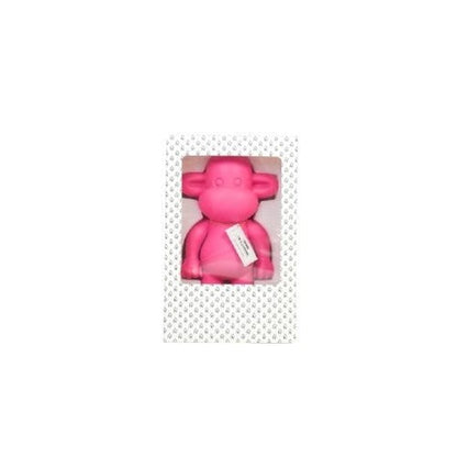 Ornament - aap -beeldje 'de legende'- polyresin - roze - 20,5x13,5x35cm