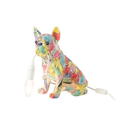 J-Line lamp Bulldog Pop-Art - polyresin - mix