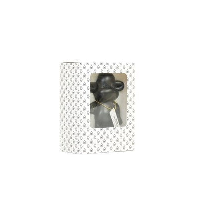 Ornament - hang los aap beeldje 'de legende' - zwart - 11x7x19cm