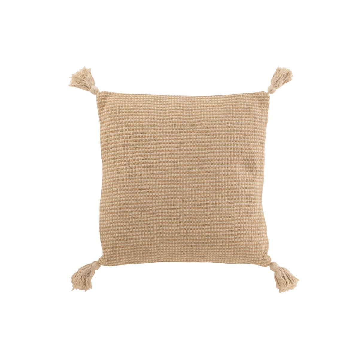 J-Line kussen Jute - katoen/jute - beige/bruin