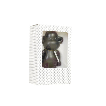 Ornament - aap -beeldje 'de legende'- polyresin - zwart - 33x21x50cm