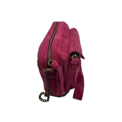 SAC BANDOULIERE CUIR DAIM ANAELLE