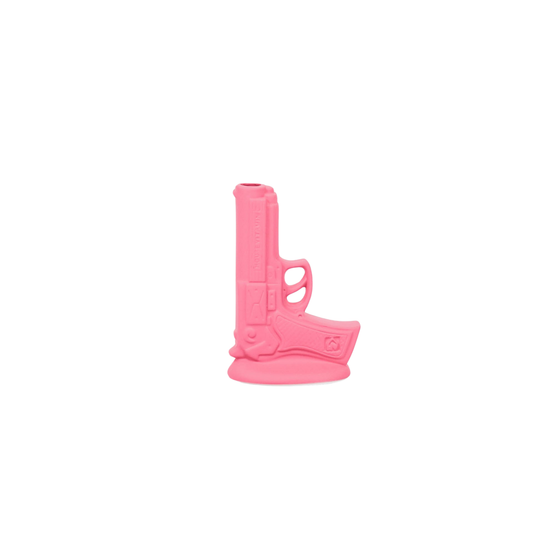 Vaas - Gun - Keramiek - Neon Roze - 15x9x23cm