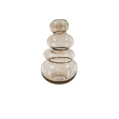Vaas - Biologisch - Glas - Bruin - 16x14x27cm