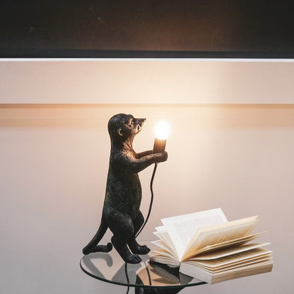 HV Meerkat Lamp - Zwart - 15x10x38cm