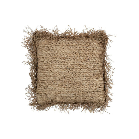 J-Line kussen Jeff Vierkant - rotan - naturel - large