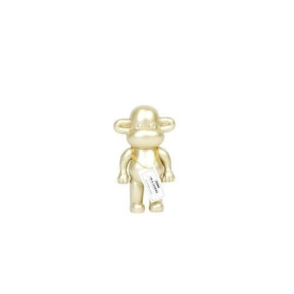 Ornament - aap -beeldje 'de legende'- polyresin - goud - 11x7x19cm