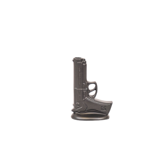 Vaas - Pistool - Keramiek - Zwart - 15x9x23cm