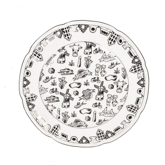 Bord - Dutch Black - Newbone China - 26x26x1,5cm