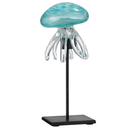 J-Line Kwal Op Voet Glas Aqua Large