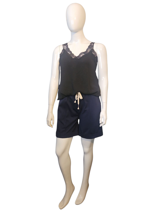 Top met Kant – V-hals & Spaghettibandjes One Size t/m 44 Verschillende kleuren