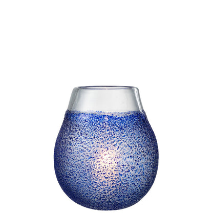 J-Line windlicht Santorini - glas - blauw