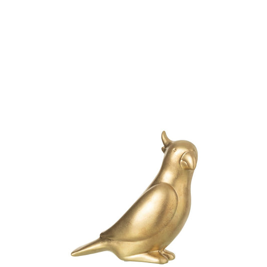 J-Line Kaketoe - keramiek - goud