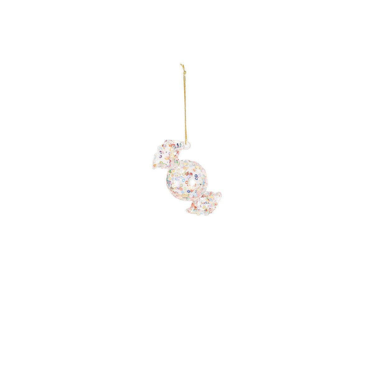 Ornament Kersthanger - Snoep - Glas - 7,5x4x4cm