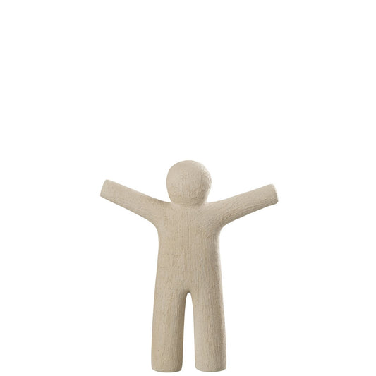 J-Line P'tit Maurice Ruw Finish Poly Beige Small