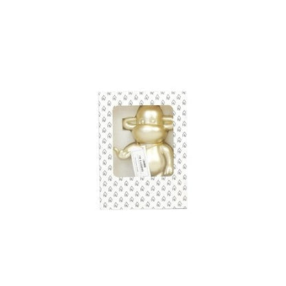 Ornament - hang losse aap beeldje 'de legende' - polyresin - goud - 11x7x19cm