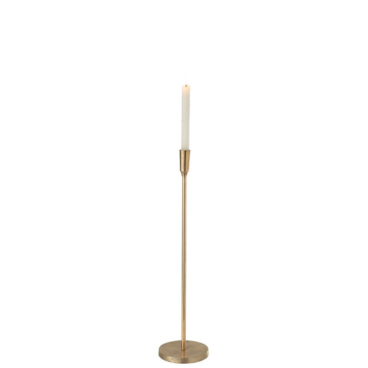 J-Line kandelaar - metaal - goud - medium