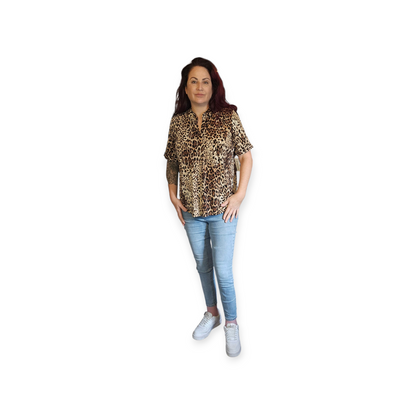 Top met panterprint