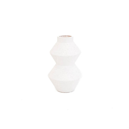 HV Organic Shape Vase - White -13x13x22