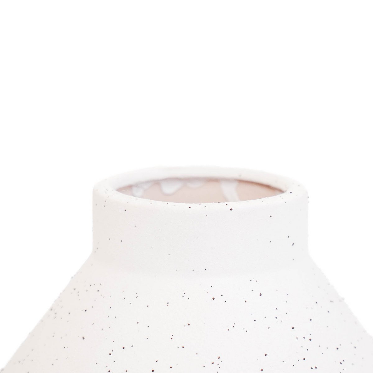 HV Organic Shape Vase - White -13x13x22